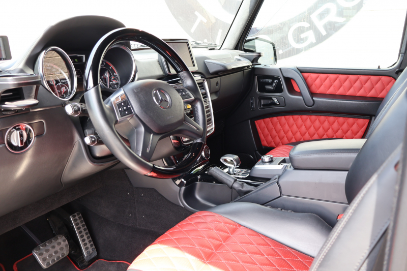 AMG Gクラス G63　左ﾊﾝﾄﾞﾙ designoｴｸｽｸﾙｰｼﾌﾞｲﾝﾃﾘｱPKG ﾃﾞｨｽﾄﾛﾆｯｸ&BSM 7AT SR designoｸﾗｼｯｸﾚｯﾄﾞ/ﾌﾞﾗｯｸ革ｼｰﾄ ｼｰﾄﾋｰﾀｰ ﾍﾞﾝﾁﾚｰﾀｰ 純正ﾅﾋﾞ地ﾃﾞｼﾞ harman/kardonｻﾗｳﾝﾄﾞ Bﾓﾆﾀｰ PTS ｷｾﾉﾝﾗｲﾄ AMG20ｲﾝﾁAW　2年保証