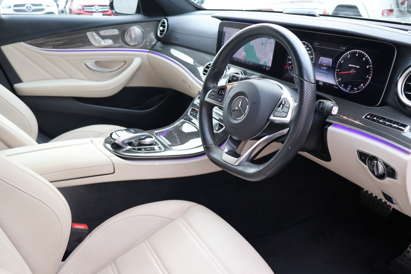 AMG Eクラス E43 4MATIC ｽﾃｰｼｮﾝﾜｺﾞﾝ　ｴｸｽｸﾙｰｼﾌﾞPKG ﾚｰﾀﾞｰｾｰﾌﾃｨPKG ｴｱﾊﾞﾗﾝｽPKG ﾍﾞｰｼﾞｭﾅｯﾊﾟ革 ｼｰﾄﾋｰﾀｰ ﾍﾞﾝﾁﾚｰﾀｰ 純正12.3ｲﾝﾁﾅﾋﾞ地ﾃﾞｼﾞ 360°ｶﾒﾗ Burmesterｻﾗｳﾝﾄﾞ Applecarplay Android Auto ﾌｯﾄﾄﾗﾝｸOP ﾏﾙﾁﾋﾞｰﾑLED AMG20AW　2年保証