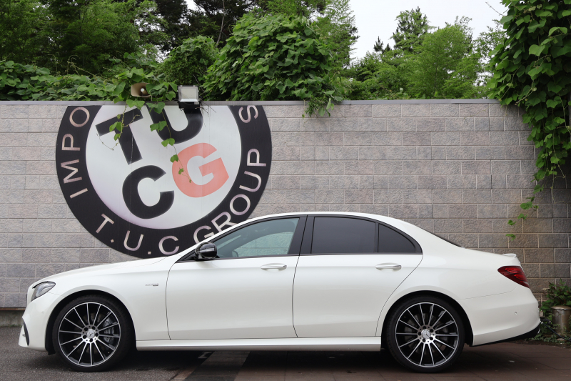 AMG Eクラス E43 4MATIC　ｴｸｽｸﾙｰｼﾌﾞPKG ﾚｰﾀﾞｰｾｰﾌﾃｨPKG ｴｱﾊﾞﾗﾝｽPKG 黒ﾅｯﾊﾟ革 ｼｰﾄﾋｰﾀｰ ﾍﾞﾝﾁﾚｰﾀｰ 純正12.3ｲﾝﾁﾅﾋﾞ地ﾃﾞｼﾞ 360°ｶﾒﾗ Burmesterｻﾗｳﾝﾄﾞ AppleCarPlay Android Auto ﾌｯﾄﾄﾗﾝｸOP ﾏﾙﾁﾋﾞｰﾑLED AMG20AW　2年保証