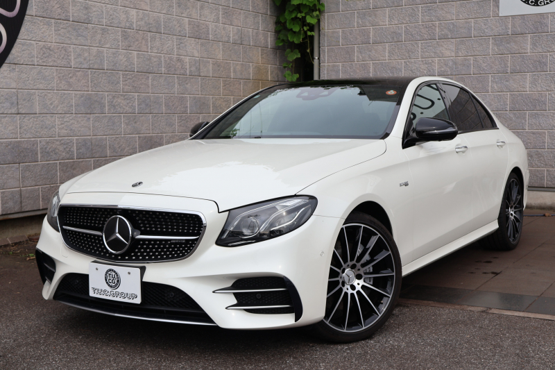AMG Eクラス E43 4MATIC　ｴｸｽｸﾙｰｼﾌﾞPKG ﾚｰﾀﾞｰｾｰﾌﾃｨPKG ｴｱﾊﾞﾗﾝｽPKG 黒ﾅｯﾊﾟ革 ｼｰﾄﾋｰﾀｰ ﾍﾞﾝﾁﾚｰﾀｰ 純正12.3ｲﾝﾁﾅﾋﾞ地ﾃﾞｼﾞ 360°ｶﾒﾗ Burmesterｻﾗｳﾝﾄﾞ AppleCarPlay Android Auto ﾌｯﾄﾄﾗﾝｸOP ﾏﾙﾁﾋﾞｰﾑLED AMG20AW　2年保証