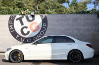 AMG Cクラス C43 4MATIC 　後期型 AMGｽﾀｲﾘﾝｸﾞPKG ﾚｰﾀﾞｰｾｰﾌﾃｨPKG ｴｱﾊﾞﾗﾝｽPKG ﾊﾟﾉﾗﾏSR ﾌﾞﾗｯｸ革 ｼｰﾄﾋｰﾀ 純正10.25ｲﾝﾁﾅﾋﾞ地ﾃﾞｼﾞ ｺｯｸﾋﾟｯﾄDisp AppleCarPlay Burmesterｻﾗｳﾝﾄﾞ Bﾓﾆﾀｰ 電動Rｹﾞｰﾄ ﾌｯﾄﾄﾗﾝｸOP KW車高調 AMG19ｲﾝﾁAW　2年保証