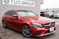 メルセデスベンツ Cクラス C220d ｽﾃｰｼｮﾝﾜｺﾞﾝ AMGﾗｲﾝ 　後期型 ﾚｻﾞｰｴｸｽｸﾙｰｼﾌﾞPKG ﾚｰﾀﾞｰｾｰﾌﾃｨPKG ﾊﾟﾉﾗﾐｯｸSR 黒革 ｼｰﾄﾋｰﾀｰ 純正10.25ｲﾝﾁﾅﾋﾞ地ﾃﾞｼﾞ ｺｯｸﾋﾟｯﾄDisp AppleCarPlay Burmester 電動Rｹﾞｰﾄ ﾌｯﾄﾄﾗﾝｸOP HUD AMG18ｲﾝﾁAW　2年保証