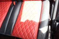 AMG Gクラス G63　左ﾊﾝﾄﾞﾙ designoｴｸｽｸﾙｰｼﾌﾞｲﾝﾃﾘｱPKG ﾃﾞｨｽﾄﾛﾆｯｸ&BSM 7AT SR designoｸﾗｼｯｸﾚｯﾄﾞ/ﾌﾞﾗｯｸ革ｼｰﾄ ｼｰﾄﾋｰﾀｰ ﾍﾞﾝﾁﾚｰﾀｰ 純正ﾅﾋﾞ地ﾃﾞｼﾞ harman/kardonｻﾗｳﾝﾄﾞ Bﾓﾆﾀｰ PTS ｷｾﾉﾝﾗｲﾄ AMG20ｲﾝﾁAW　2年保証