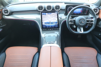 AMG Cクラス C43 4MATIC ｽﾃｰｼｮﾝﾜｺﾞﾝ (BSG搭載ﾓﾃﾞﾙ)　ﾚｻﾞｰｴｸｽｸﾙｰｼﾌﾞPKG ﾚｰﾀﾞｰｾｰﾌﾃｨPKG ﾊﾟﾉﾗﾏSR ｼｴﾅﾌﾞﾗｳﾝ/ﾌﾞﾗｯｸ革 ｼｰﾄﾋｰﾀｰ  ﾍﾞﾝﾁﾚｰﾀｰ MBUX ARﾅﾋﾞ地ﾃﾞｼﾞ AppleCarPlay Burmester 360度ｶﾒﾗ  HUD  ﾘｱｱｸｽﾙｽﾃｱﾘﾝｸﾞ AMG19ｲﾝﾁAW　新車保証
