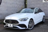 AMG Cクラス C43 4MATIC ｽﾃｰｼｮﾝﾜｺﾞﾝ (BSG搭載ﾓﾃﾞﾙ)　ﾚｻﾞｰｴｸｽｸﾙｰｼﾌﾞPKG ﾚｰﾀﾞｰｾｰﾌﾃｨPKG ﾊﾟﾉﾗﾏSR ｼｴﾅﾌﾞﾗｳﾝ/ﾌﾞﾗｯｸ革 ｼｰﾄﾋｰﾀｰ  ﾍﾞﾝﾁﾚｰﾀｰ MBUX ARﾅﾋﾞ地ﾃﾞｼﾞ AppleCarPlay Burmester 360度ｶﾒﾗ  HUD  ﾘｱｱｸｽﾙｽﾃｱﾘﾝｸﾞ AMG19ｲﾝﾁAW　新車保証